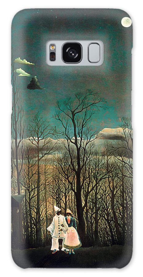 Henri Rousseau Galaxy Case featuring the painting Carnival Evening by Henri Rousseau