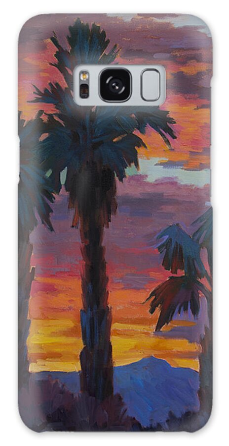 Casa Tecate Galaxy S8 Case featuring the painting Casa Tecate Sunrise 2 by Diane McClary