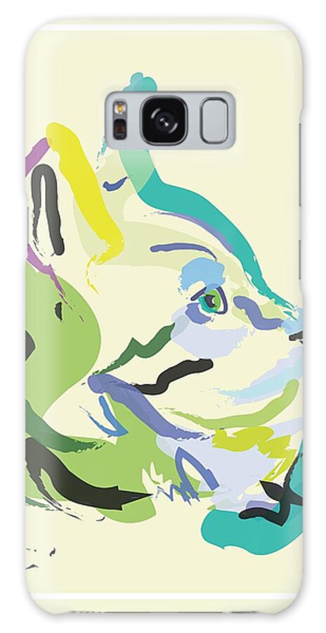 Pet Galaxy S8 Case featuring the painting Cat Lisa by Go Van Kampen