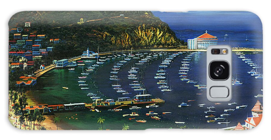 Catalina Island Galaxy Case featuring the painting Catalina Island by Ricardo Alvarez
