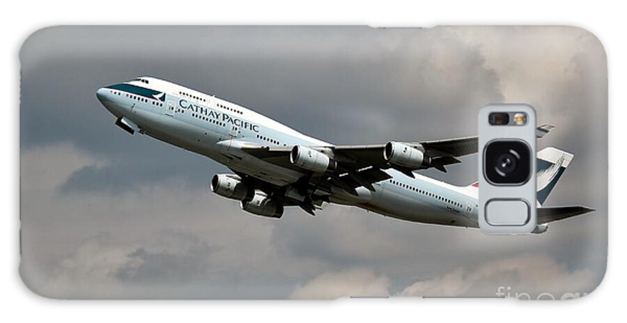 Cathay Pacific Airlines Galaxy S8 Case featuring the photograph Cathay Pacific B-747-400 #1 by Rene Triay FineArt Photos