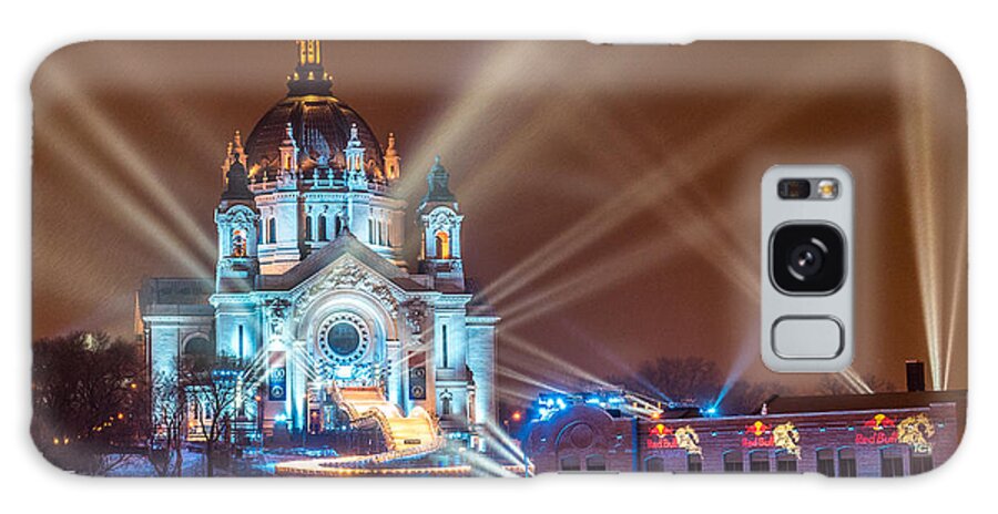 Long Exposure Galaxy Case featuring the photograph Cathedral Of St Paul Ready for Red bull crashed Ice by Paul Freidlund