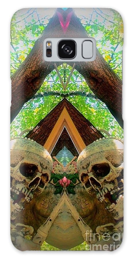 Skulls Galaxy Case featuring the photograph Cathedral of the Soul by Karen Newell