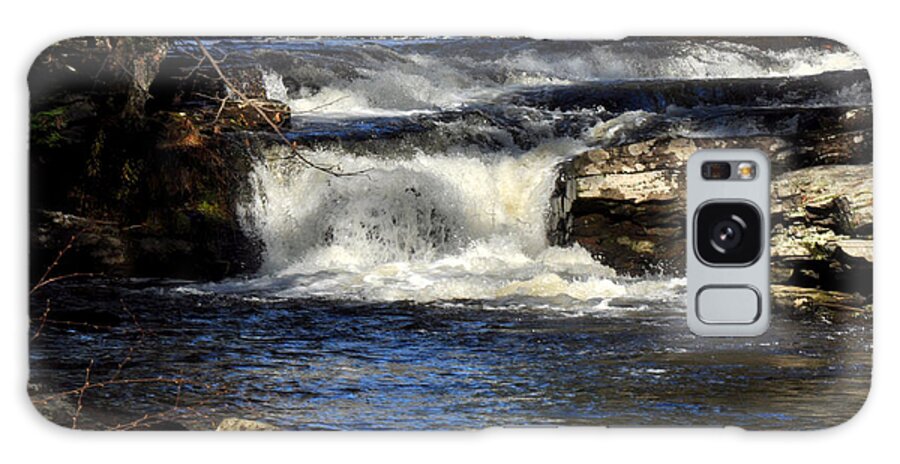 Waterfall Galaxy Case featuring the photograph Catskills waterfall. by Diane Lent