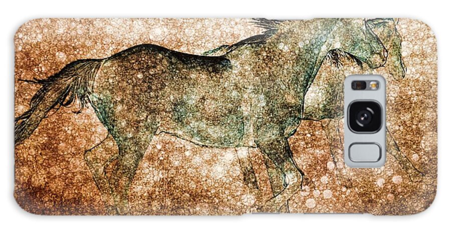 Horses Galaxy Case featuring the photograph Cave Art Horses by Shannon Story
