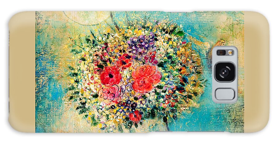 Flower Galaxy Case featuring the painting Celebration by Shijun Munns