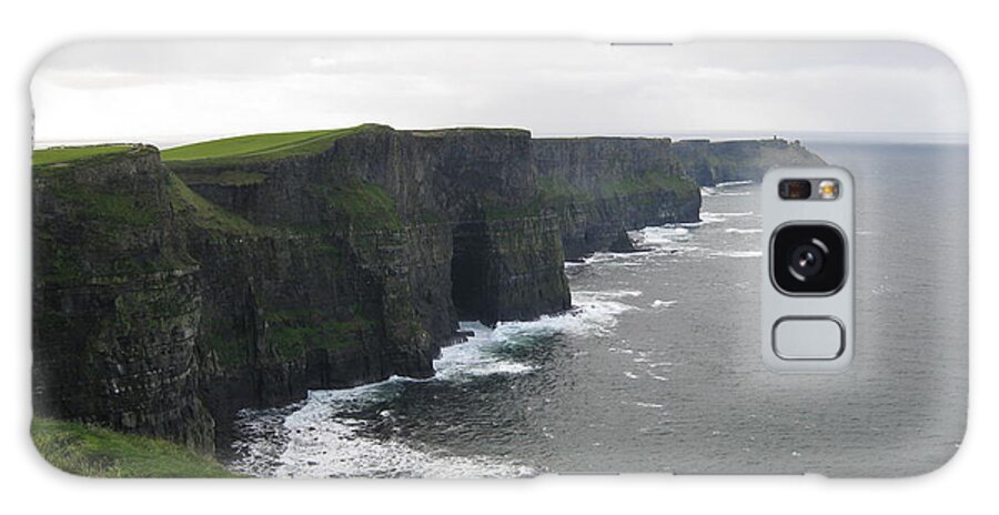 Cliffs Of Moher Galaxy Case featuring the photograph Celtic Cliffs by Barbara Von Pagel