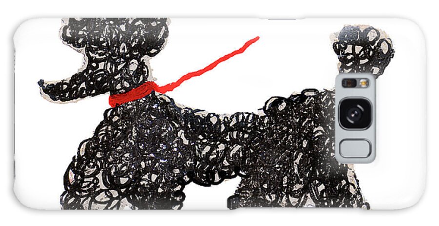 Central Galaxy Case featuring the painting Central Park Poodle by Gina Ritter