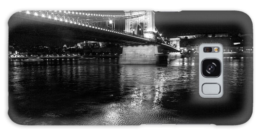 Chain Bridge Galaxy S8 Case featuring the photograph Chain Bridget Budapest by John Magyar Photography