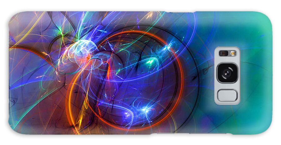 Abstract Galaxy Case featuring the digital art Changing mind by Modern Abstract