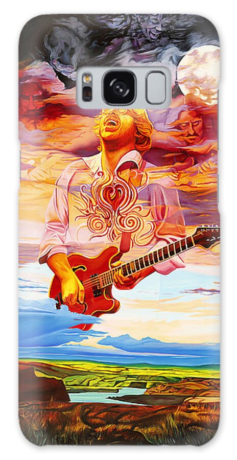 Trey Anastasio Galaxy Case featuring the painting Channeling the Cosmic Goo at the Gorge by Joshua Morton