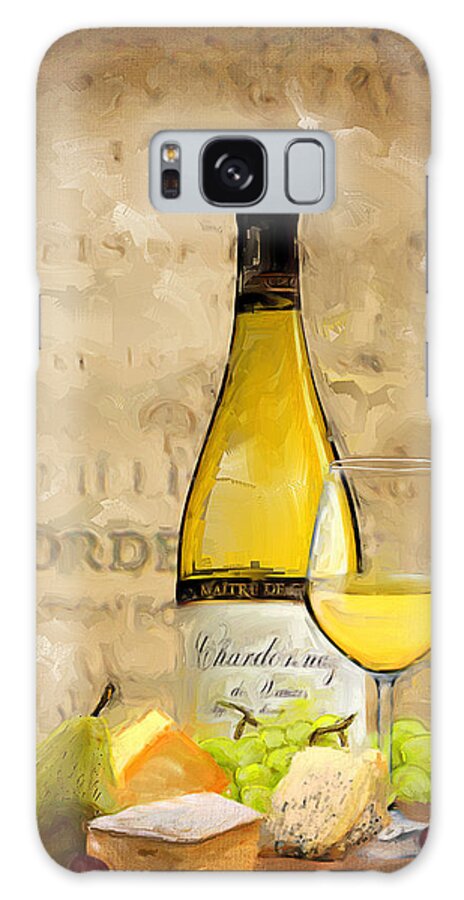 Wine Galaxy Case featuring the painting Chardonnay IV by Lourry Legarde