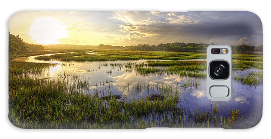 Charleston Galaxy Case featuring the photograph Charleston - Coastal Marsh by Douglas Berry