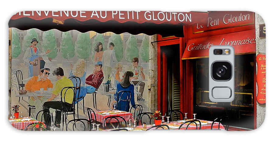 Lyon Galaxy Case featuring the photograph Charming French Outdoor Cafe by Kirsten Giving