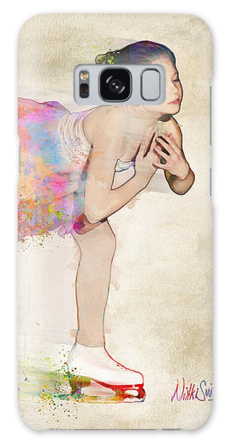 Ice Skater Galaxy Case featuring the digital art Chase Your Dreams by Nikki Smith