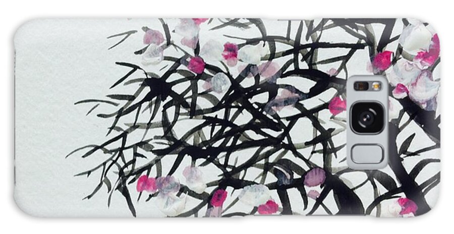  Galaxy Case featuring the painting Cherry blossom 2 by Hae Kim