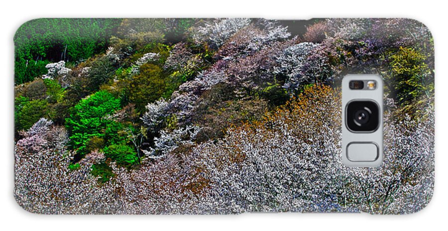 Yoshinoyama World Heritage Galaxy Case featuring the photograph Cherry blossom in Yoshinoyama by Hisao Mogi