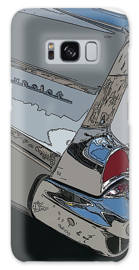 Chevrolet Tail Fin Galaxy Case featuring the photograph Chevrolet Tail Fin by Samuel Sheats