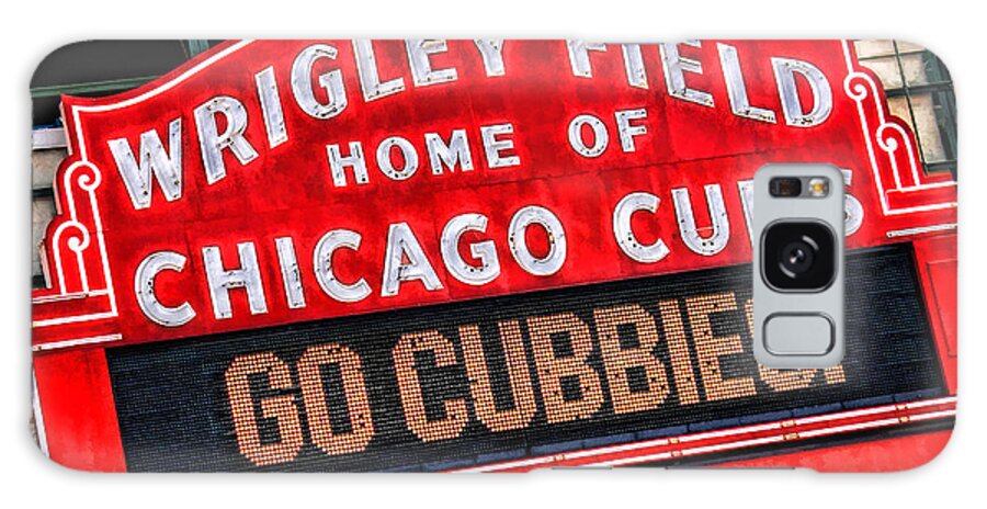 Chicago Galaxy Case featuring the painting Chicago Cubs Wrigley Field by Christopher Arndt