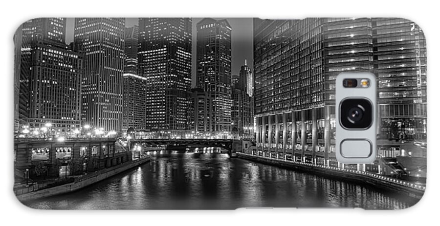Chicago Galaxy Case featuring the photograph Chicago Riverwalk by Eddie Yerkish