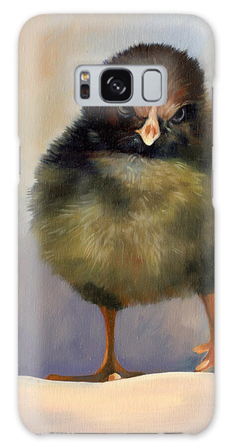 Chick Galaxy S8 Case featuring the painting Chick with Attitude by Alecia Underhill