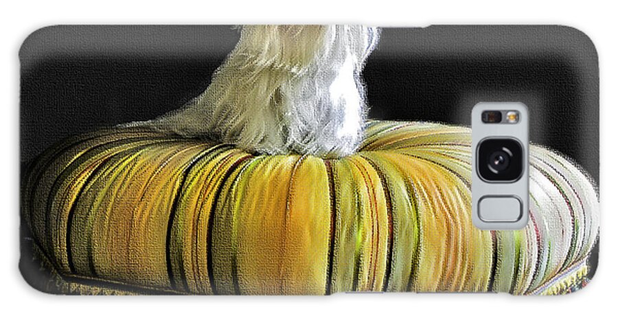 Pet Galaxy S8 Case featuring the photograph Chloe On Her Tuffet by Madeline Ellis
