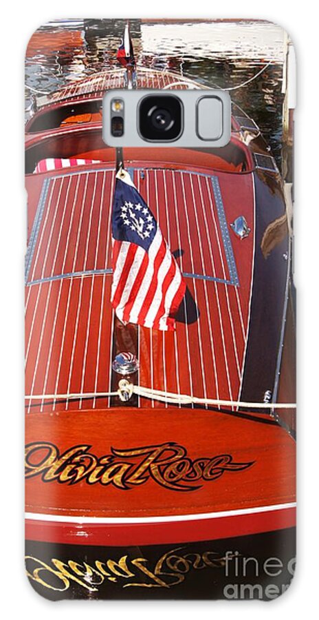 Boat Galaxy Case featuring the photograph Chris Craft Custom Deluxe by Neil Zimmerman