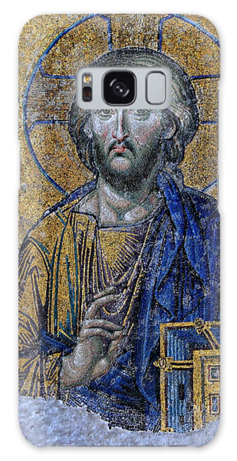 Christ Pantocrator Galaxy Case featuring the photograph Christ Pantocrator -- Hagia Sophia by Stephen Stookey