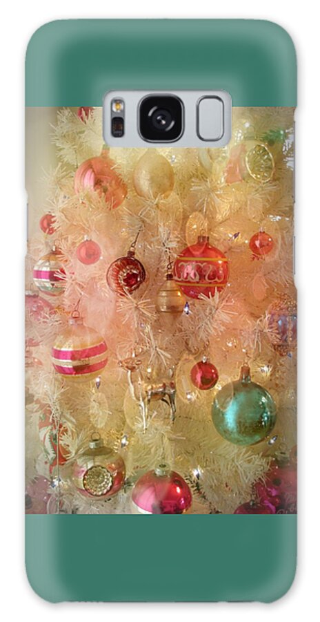 Antique Christmas Tree Galaxy Case featuring the photograph Christmas at Grandmas by Mary Wolf