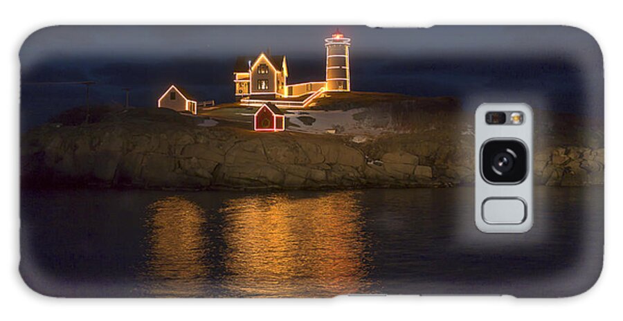 Atlantic Galaxy Case featuring the photograph Christmas at the Nubble by Steven Ralser