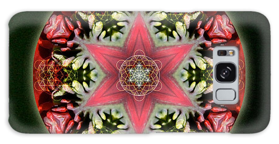 Mandala Galaxy Case featuring the mixed media Christmas Star by Alicia Kent