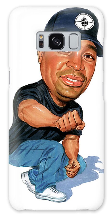 Chuck D Galaxy Case featuring the painting Chuck D by Art 