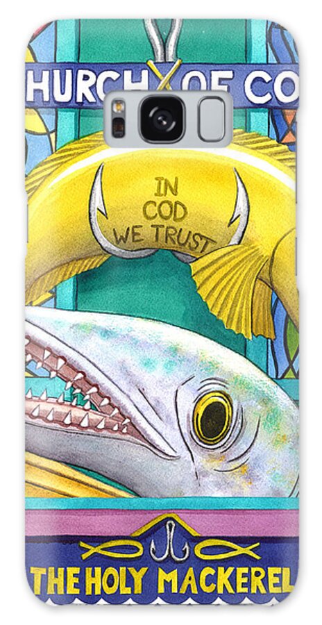 Codfish Galaxy Case featuring the painting Church of Cod by Catherine G McElroy