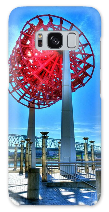 Cincinnati Galaxy Case featuring the photograph Cincinnati Big Wheel by Mel Steinhauer