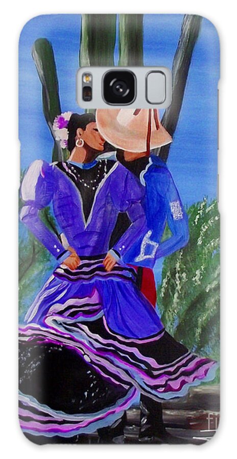 Cinco De Mayo Canvas Print Galaxy Case featuring the painting Cinco d Mayo by Jayne Kerr 