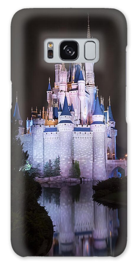 3scape Galaxy S8 Case featuring the photograph Cinderella's Castle Reflection by Adam Romanowicz