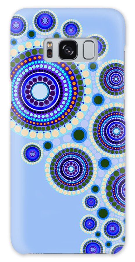 Art Galaxy Case featuring the painting Circle Motif 117 by John Metcalf