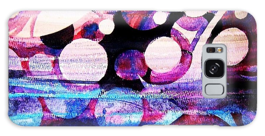 Abstract Galaxy Case featuring the painting Circles by Frances Ku