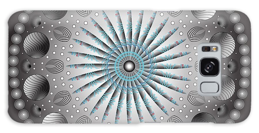 Mandala Digital Art Galaxy S8 Case featuring the digital art Circularity No. 152 by Alan Bennington