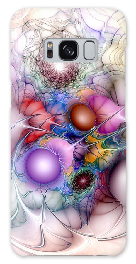 Abstract Galaxy Case featuring the digital art Circumferent Chroma by Casey Kotas