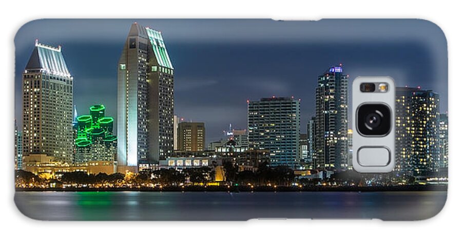 San Diego Galaxy Case featuring the photograph City of San Diego Skyline 2 by Larry Marshall