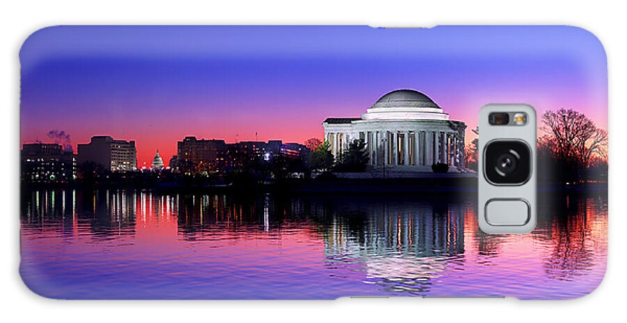Metro Galaxy Case featuring the photograph Clear Blue Morning At The Jefferson Memorial by Metro DC Photography