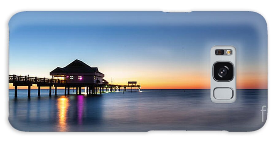 Nature Galaxy Case featuring the photograph Clearwater Beach Pier by Steven Reed
