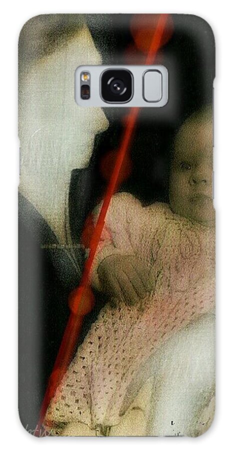 Mother And Child Galaxy Case featuring the digital art Cleft by Delight Worthyn