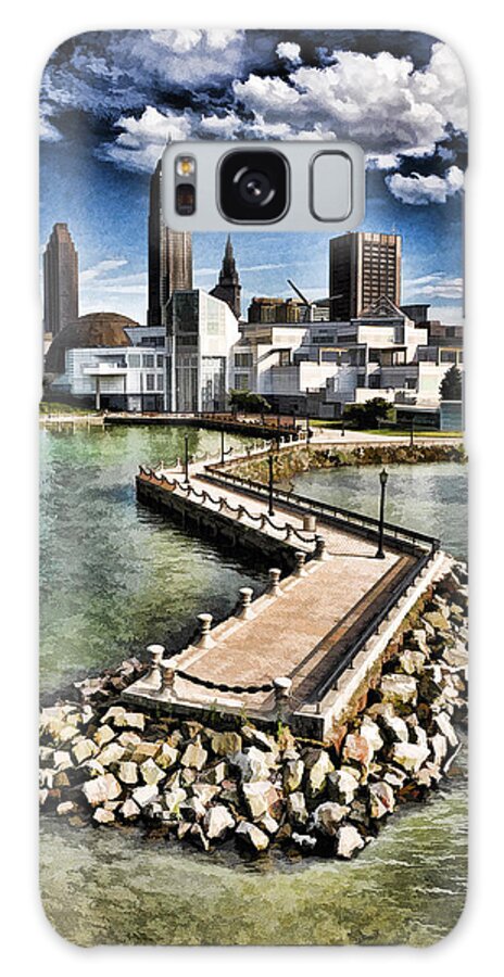 Lake Erie Galaxy Case featuring the photograph Cleveland Inner Harbor - Cleveland Ohio - 1 by Mark Madere