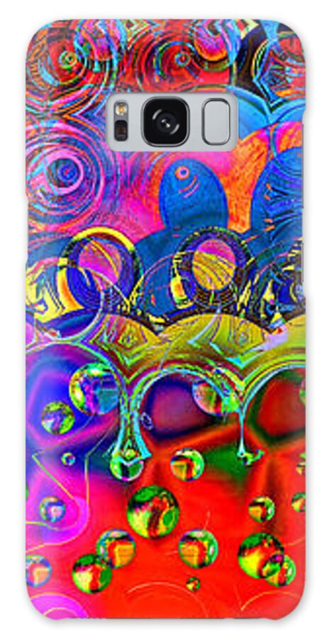 Art166 Galaxy Case featuring the digital art Cloudburst by Wendy J St Christopher