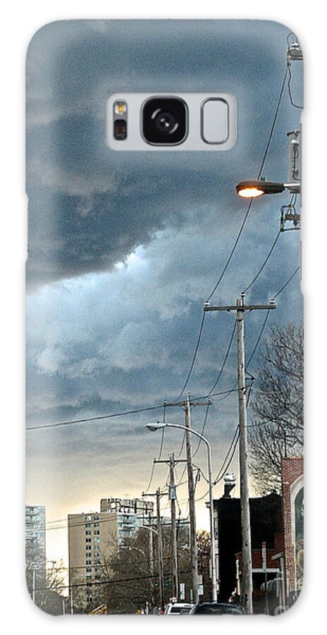 Clouds Galaxy Case featuring the photograph Clouds Over Philadelphia by Christopher Plummer
