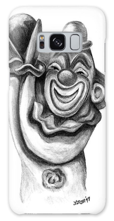 Charcoal Galaxy S8 Case featuring the photograph Clown by Leara Nicole Morris-Clark