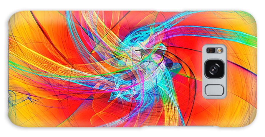 Textures Galaxy Case featuring the digital art CME Pinwheel by Rick Wicker
