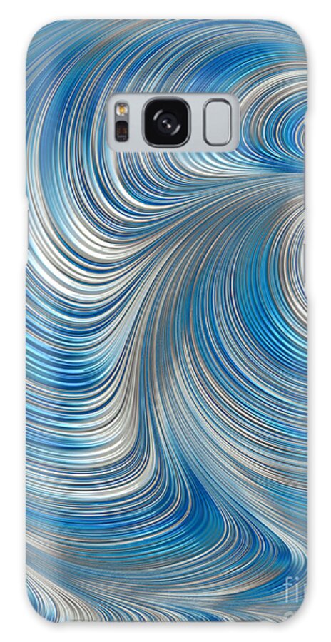 Cobolt Abstract Galaxy Case featuring the digital art Cobolt Flow by John Edwards